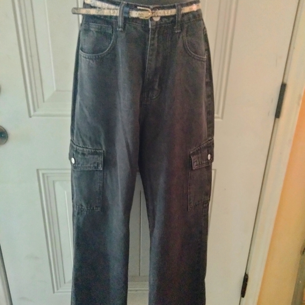 SHEIN High waist cargo pants